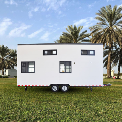 Us Standard Prefabricated Modular House Prefab Tiny House on Wheels with Loft
