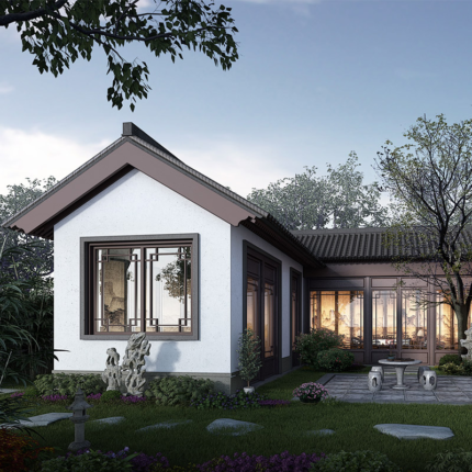 USA Standard Light Steel Prefabricated-Building Villa with 2 Bedroom