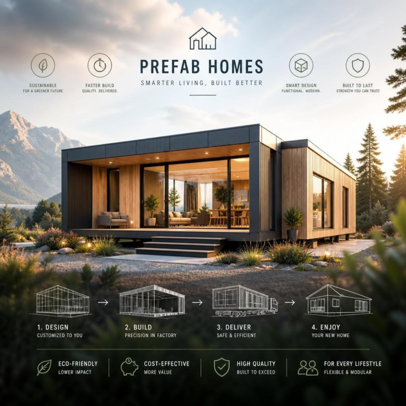 Prefab Homes: Affordable, Stylish, and Sustainable Housing for Modern Living